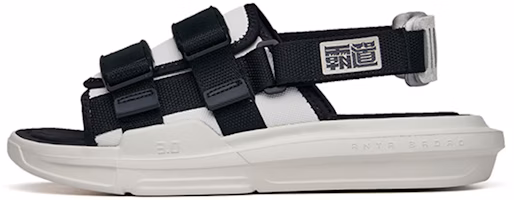 Anta Ba Dao 'Magic Tape Sport Sandals Black Grey' 112238501-2 Anta Ba Dao 'Magic Tape Sport Sandals Black Grey' 112238501-2