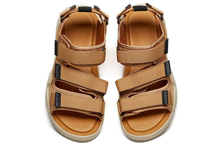 Anta BaDa 'Magic Tape Sport Sandals Yellow-Black' 圖 4