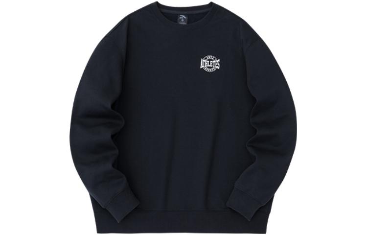Anta Basic Black Crewneck Pullover Fleece Sweatshirt - Lifestyle Series 952348714-4
