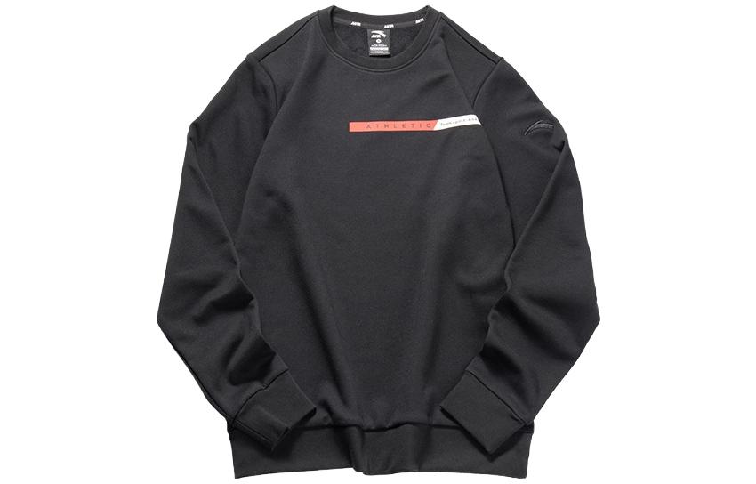 Anta Basic Black Crewneck Pullover Sweatshirt 152147703-3