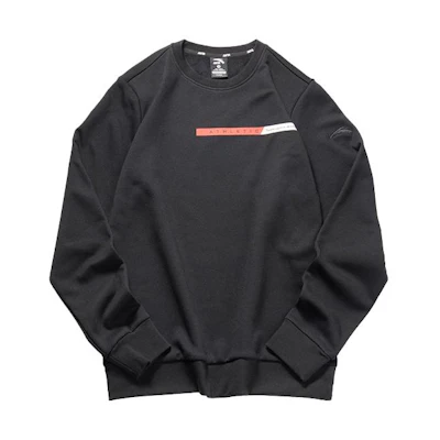 Anta Basic Black Crewneck Pullover Sweatshirt 152147703-3