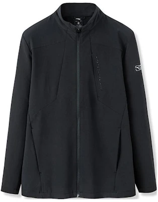Anta Basic Black Fleece Zip-Up Jacket with Letter Patch 152247603-3 Buy Anta Basic Black Fleece Zip-Up Jacket with Letter Patch 152247603-3