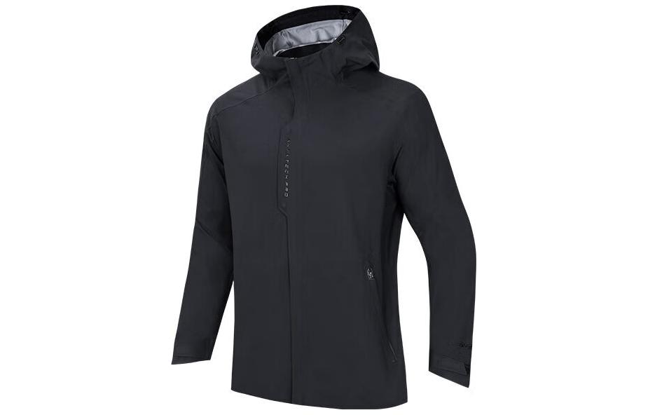 Anta Basic Black Training Series Zip-Up Thick Sports Jacket 152417601S-3