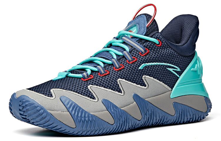 Order Anta安踏 逆刃 籃球系列 防滑耐磨 低幫 實戰籃球鞋 男款 藍灰