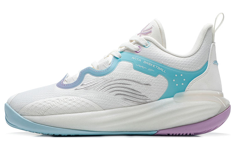 Anta Basketball Shoes 'White Blue Purple'