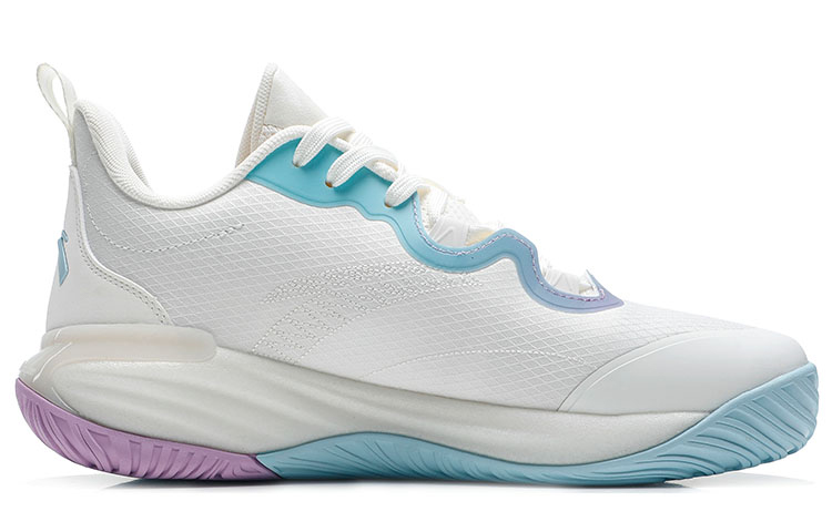 Anta Basketball Shoes 'White Blue Purple' 圖 2