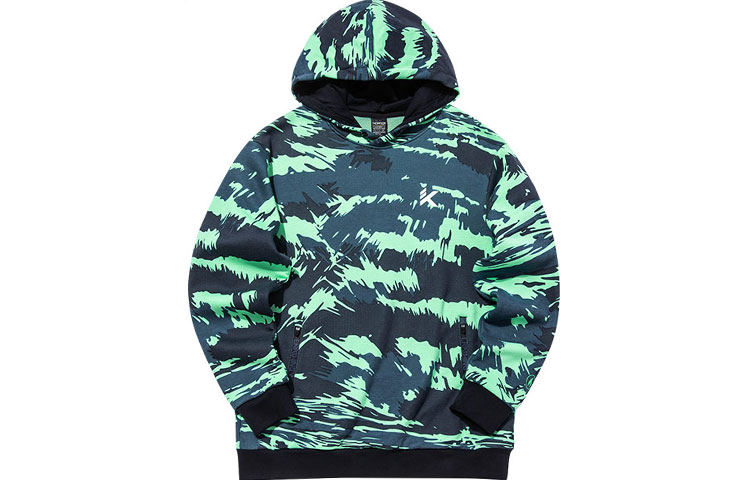 Anta Basketball Camo Fleece Pullover Hoodie Men’s - Celestial Grey 152141706-3
