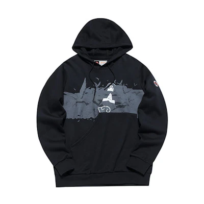 Anta Basketball Cartoon Graphic Hoodie Black 152131725-3