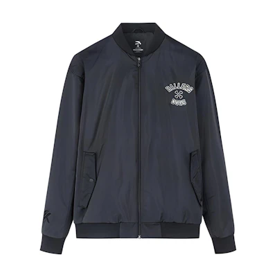 Anta Basketball Cartoon Print Zip-Up Jacket Black Long Sleeve 152241830R-2