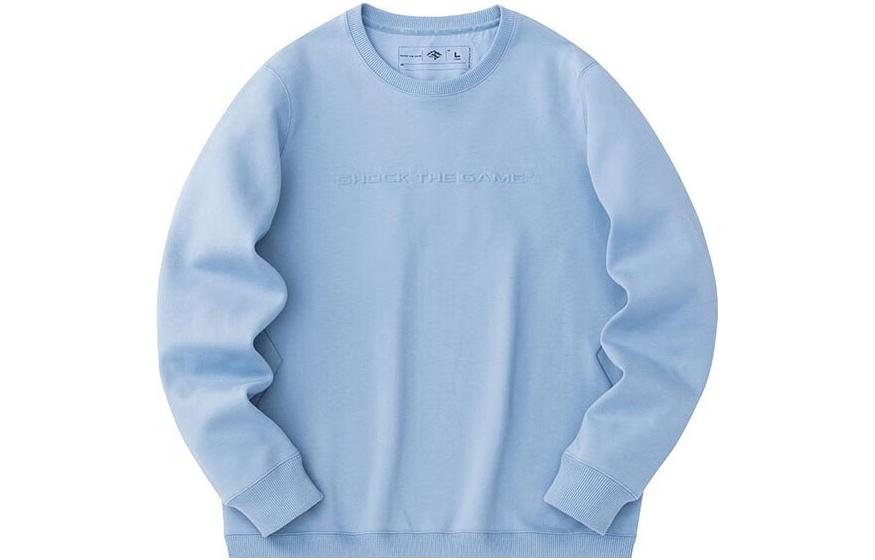 Anta Basketball Crewneck Fleece Pullover Sweatshirt Men’s Gray Blue 152341730-3