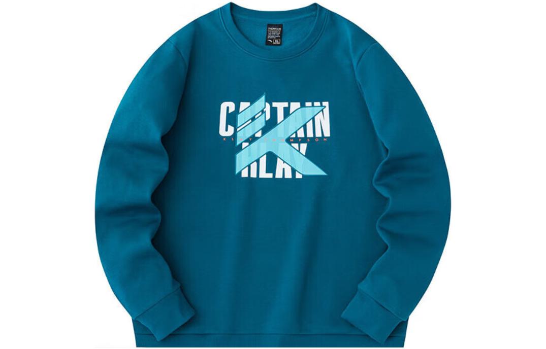 Anta Basketball Crewneck Fleece Sweatshirt - Sailor Blue 152341721-4
