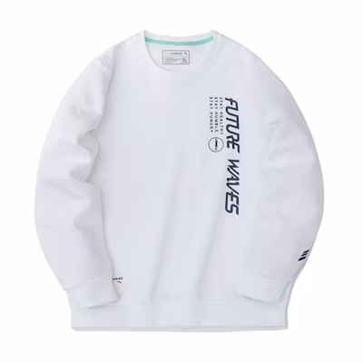 Anta Basketball Crewneck Pullover Sports Sweatshirt Pure White 152231719-1