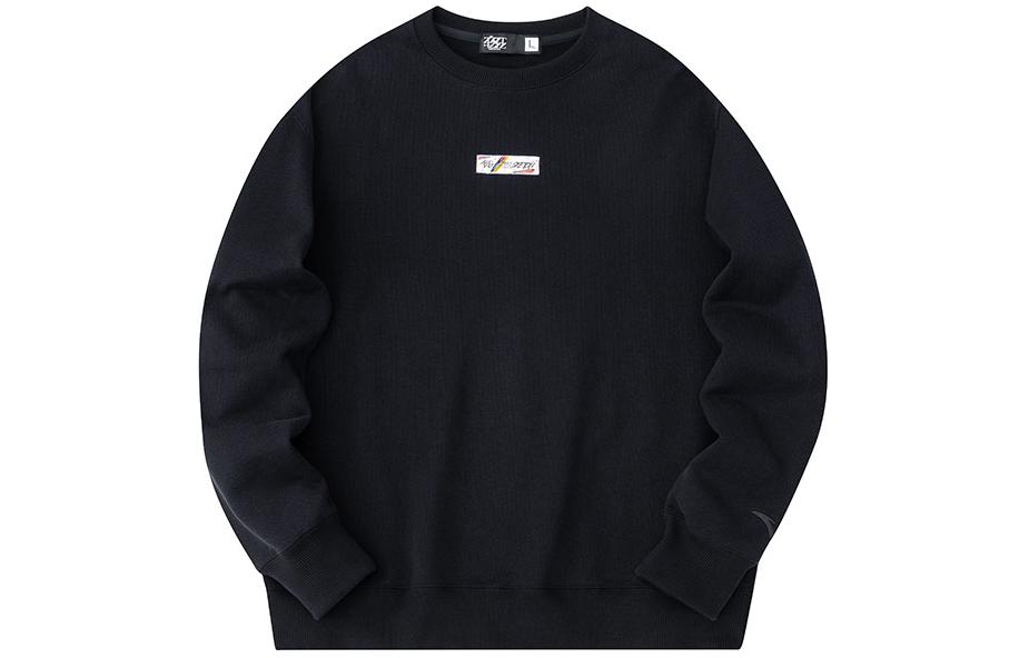 Anta Basketball Crewneck Sweatshirt Basic Black Casual Sportswear 172411705-4