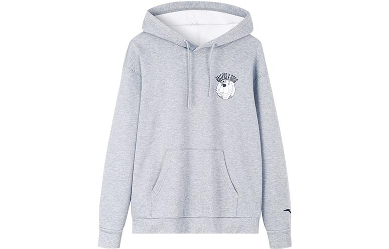 Anta Basketball FW22 Cartoon Graphic Hoodie Unisex Gray 152231712R-2