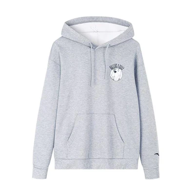 Anta Basketball FW22 Cartoon Graphic Hoodie Unisex Gray 152231712R-2