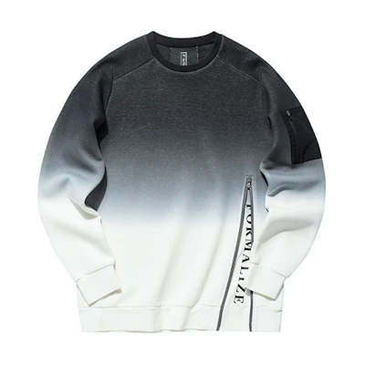 Anta Basketball Gradient Pullover Crewneck Sweatshirt Black - 152131710-3