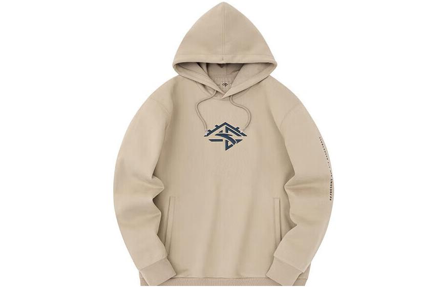 Anta Basketball Graphic Hoodie Long Sleeve Sweatshirt Mist Khaki 152341714-3