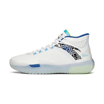 Anta Badao Basketball Shoes 'White Blue'