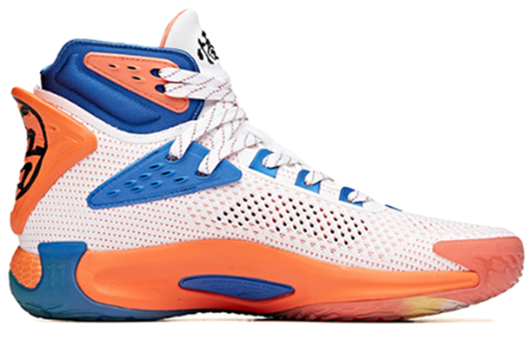 Order Anta安踏 籃球系列 減震防滑耐磨 高筒 籃球鞋 白藍橙