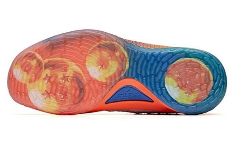 Shop Anta安踏 籃球系列 減震防滑耐磨 高筒 籃球鞋 白藍橙