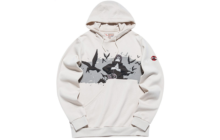 Anta Basketball Hoodie Cartoon Graphic Pullover Men’s Milk White 152131725-2