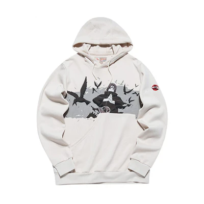 Anta Basketball Hoodie Cartoon Graphic Pullover Men’s Milk White 152131725-2