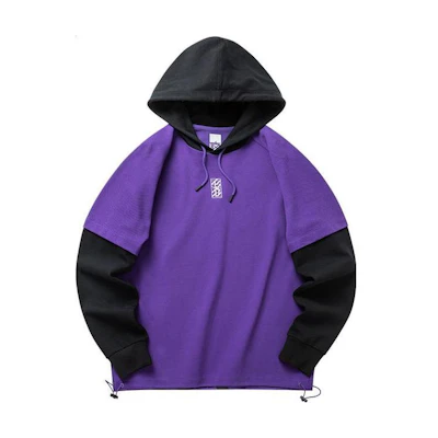 Anta Basketball Hoodie Colorblock Letter Print - Persian Purple 152211706-2