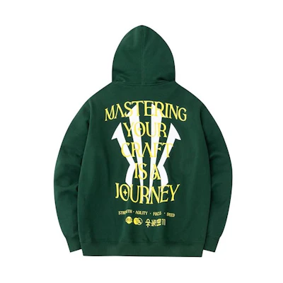 Anta Basketball Hoodie Men’s Greek Alphabet Logo Print - Dark Green 172341707-4