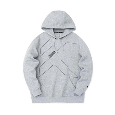 Anta Basketball Hoodie Men’s Letter Stripe Pullover - Gray 152311767-3