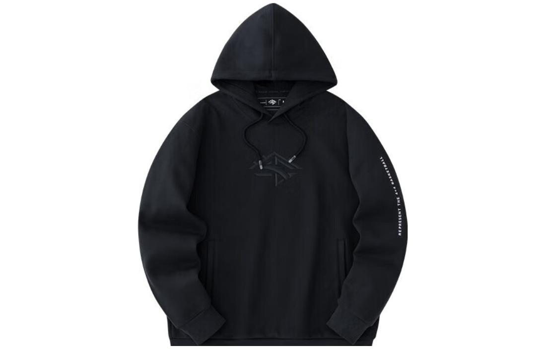 Anta Basketball Hoodie Pullover in Crab Gray with Graphic Print 152341714-2