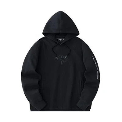Anta Basketball Hoodie Pullover in Crab Gray with Graphic Print 152341714-2