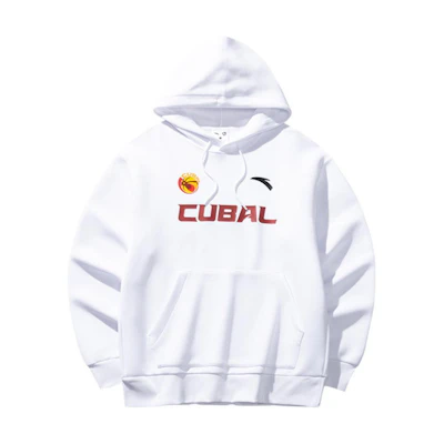 Anta Basketball Hoodie Pullover Letter Print Pure White 152441754-1