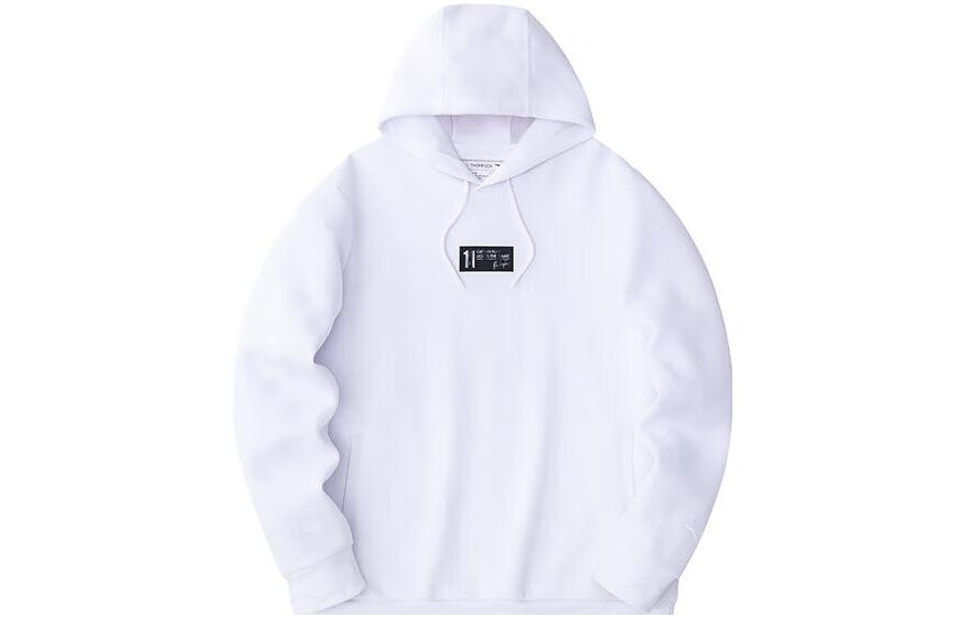 Anta Basketball Hoodie Pure White with Back Letter Print Design 152411734-1