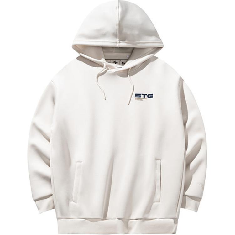 Anta Basketball Hoodie Sand Grey - Casual, Breathable, Letter Design 152431715-4