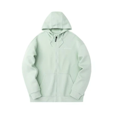 Anta Basketball Hoodie Unisex Loose Fit Zip-Up in Wormwood Green 152311733-5