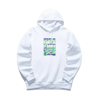 Anta Basketball Hoodie White - Pullover with Print and Drawstring 152111701-1