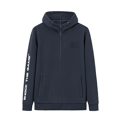 Anta Basketball Hoodie Zip-Up Sweatshirt for Men - Crab Gray 152341735-2