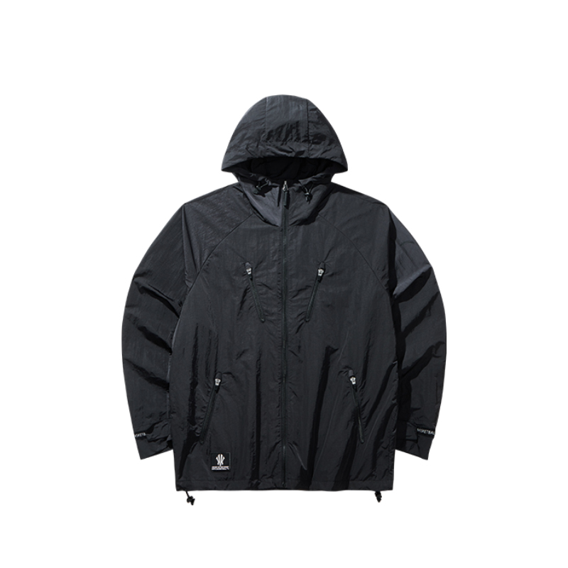 Anta Basketball Hoodie Zipper Jacket Outdoor/Business Casual Unisex - Basic Black 172431604-1