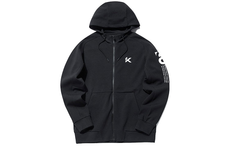 Anta Basketball Knit Hoodie Jacket Black Sportswear 152131704-3