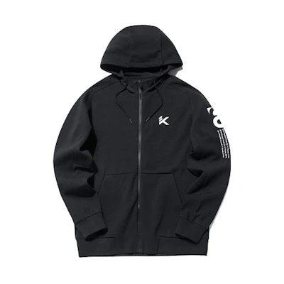 Anta Basketball Knit Hoodie Jacket Black Sportswear 152131704-3