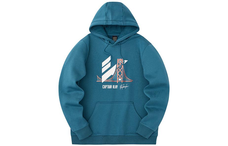 Anta Basketball Letter Logo Pullover Hoodie Sailor Blue 152341738N-2