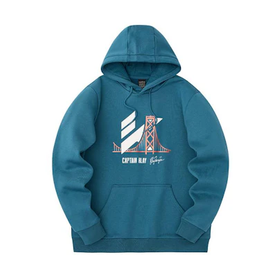 Anta Basketball Letter Logo Pullover Hoodie Sailor Blue 152341738N-2