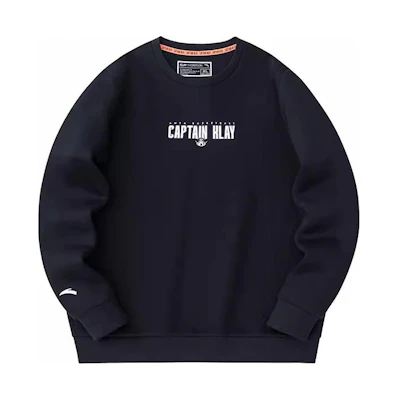 Anta Basketball Letter Print Pullover Crewneck Sweatshirt Black () 152341720S-3
