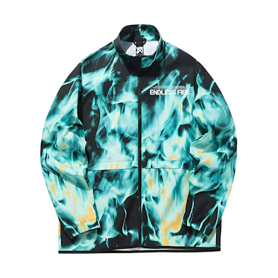 Anta Basketball Letter Print Zip-Up Jacket Neon Green 152131608-3