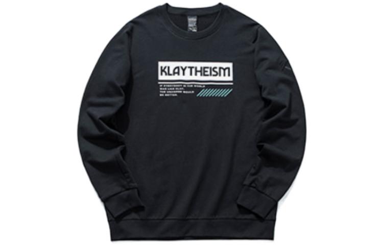 Anta Basketball Logo Crewneck Pullover Sweatshirt Black 152031731-4