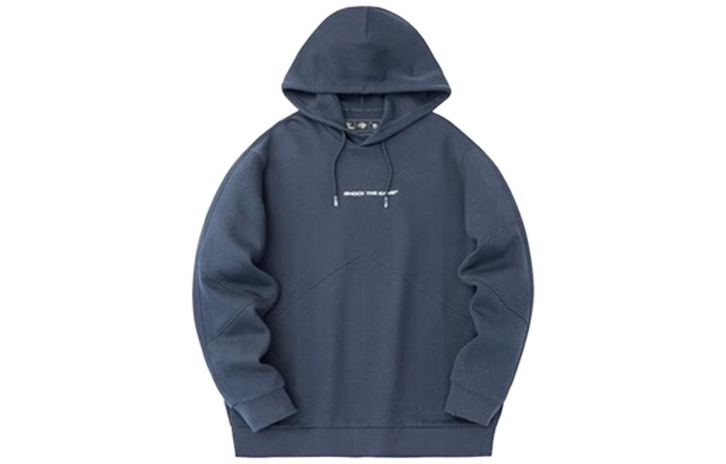 Anta Basketball Logo Hoodie Crab Gray Color 152331733-5