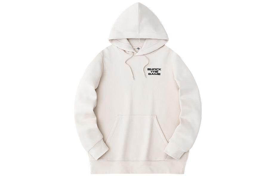 Anta Basketball Loose Fit Sweatshirt with Letter Print - Sandy Gray 152411723-4