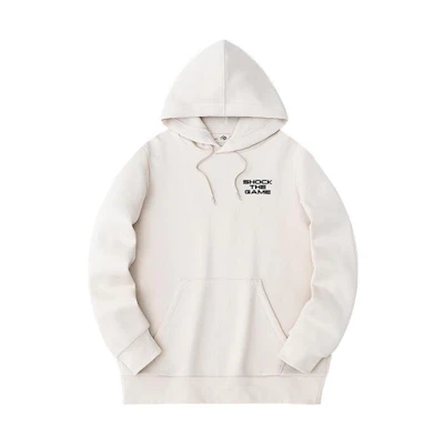 Anta Basketball Loose Fit Sweatshirt with Letter Print - Sandy Gray 152411723-4