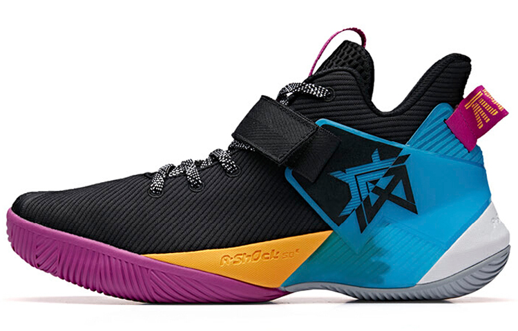 Anta Basketball Low 'Black Blue Purple' 11931618-3