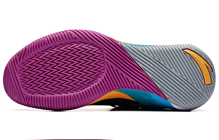 Anta Basketball Low 'Black Blue Purple' 圖 5